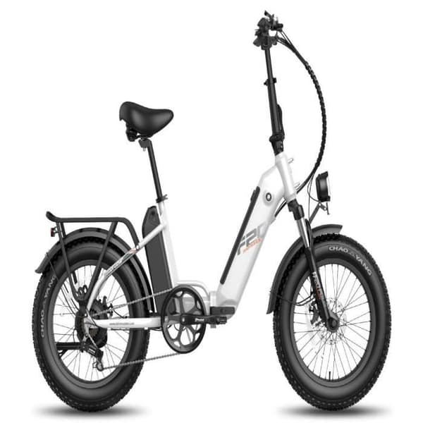 Elcykel FAFREES FF20 Polar - 500W, räckvidd 110KM, skivbromsar - Vit