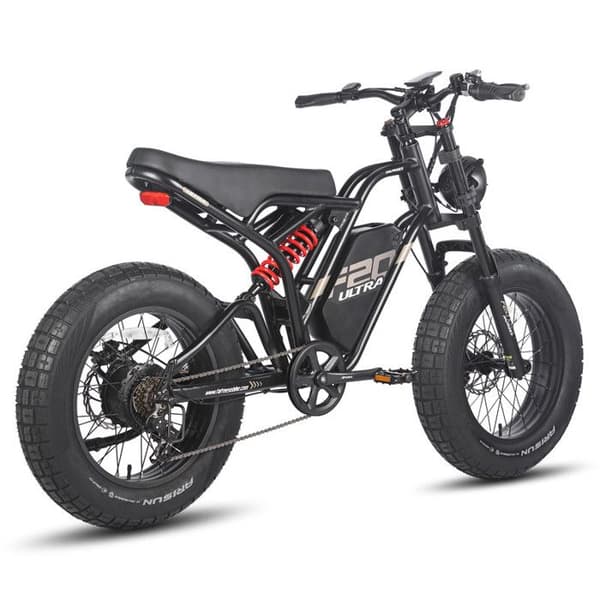 Fafrees F20 Ultra Elcykel - Ram M - SHIMANO 7S - Aluminiumhjul 20 - svart och röd - 750 W