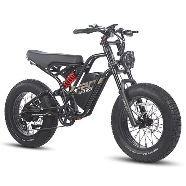 Fafrees F20 Ultra Elcykel - Ram M - SHIMANO 7S - Aluminiumhjul 20 - svart och röd - 750 W