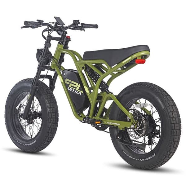 Fafrees F20 Ultra Elcykel - Ram M - SHIMANO 7S - Aluminiumhjul 20 - svart och grön - 750 W