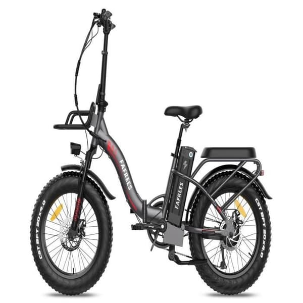 Växel Elcykel FAFREES F20 Max - 500W Batteri 1080WH Räckvidd 110KM Skivbromsar - Grå