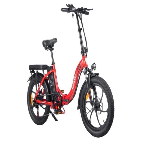 Elektrisk cykel FAFREES F20 - Hjul 20" - Batteri 36V 16AH - Röd