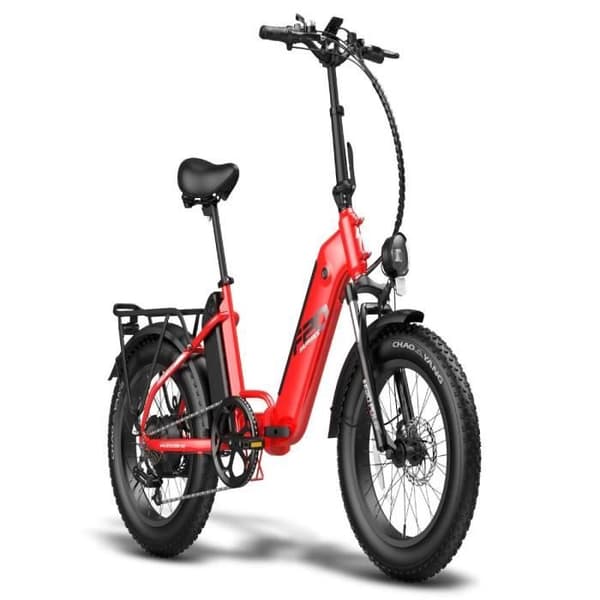 FAFREES FF20 Polar Elcykel - 500W Räckvidd 110KM Skivbromsar - Röd