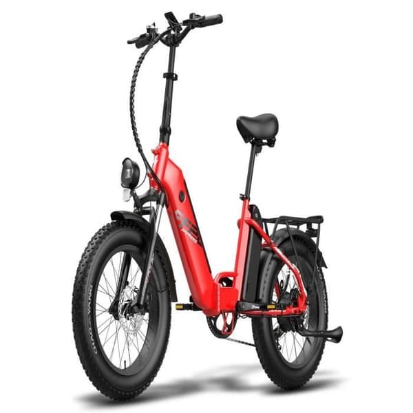 FAFREES FF20 Polar Elcykel - 500W Räckvidd 110KM Skivbromsar - Röd