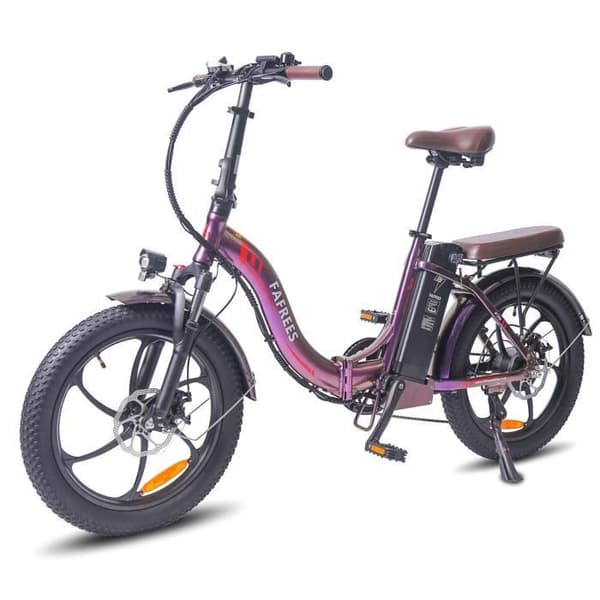 FAFREES F20 Pro - Elcykel - 20" hjul - 250W motor - 36V 18AH batteri - Bländande lila