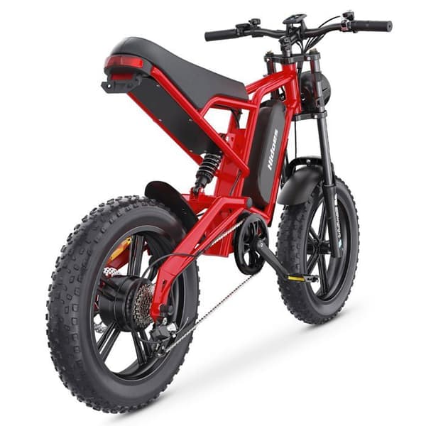 Hidoes HD-B6 Elcykel - Motor 1200W Batteri 48V15.6AH Hydrauliska Skivbromsar - Röd