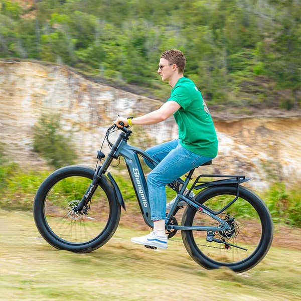 Shengmilo MX05 Elcykel 48V 17.5Ah Batteri 26 Tums Fat Tire 1000W Motor Elmountainbike Vuxen Elcykel