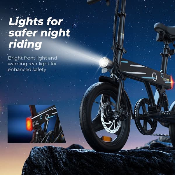 iScooter EB1 Elcykel 500W Motor 36V 7.8Ah Batteri 40km Max Räckvidd 14 Tums Hopfällbar Elcykel