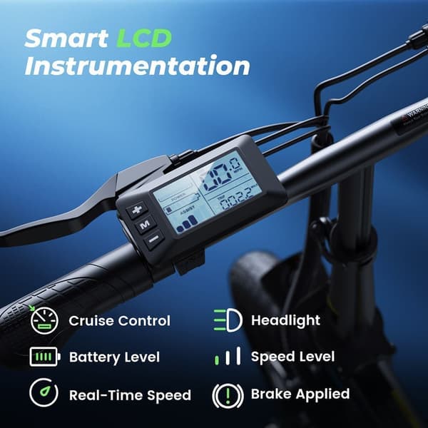 iScooter EB1 Elcykel 500W Motor 36V 7.8Ah Batteri 40km Max Räckvidd 14 Tums Hopfällbar Elcykel