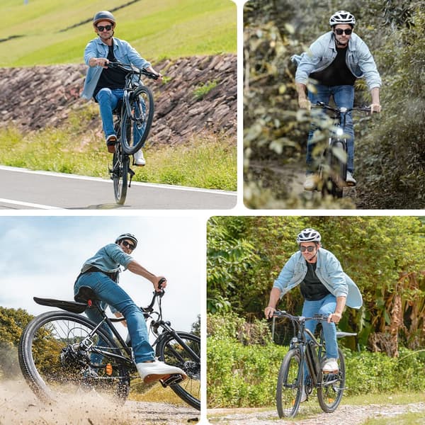 iScooter EB3 Elcykel 36V 10.4Ah Batteri 500W Motor Max räckvidd 100km 26 Tums Elcykel