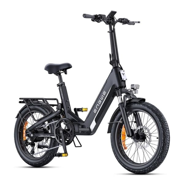 ENGWE L20 3.0 Boost Elcykel, 250W Navmotor, 648Wh Batteri Til 135 KM Ture, Udstyret Med Shimano 7-Gear Og Fuld Affjedring Sort
