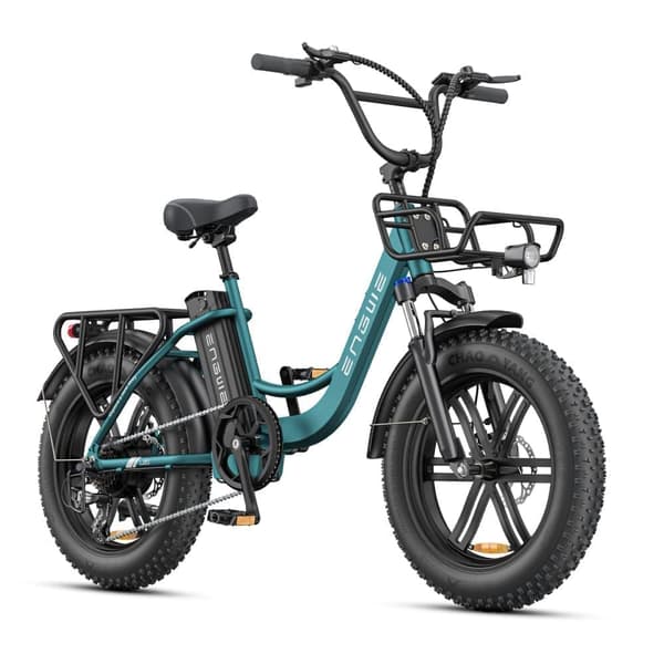 ENGWE L20 Boost e-cykel, 250W motor, 75Nm drejningsmoment, 48V13Ah batteri, 20×4.0" dæk, 126 km rækkevidde, fremragende til både byture og eventyr