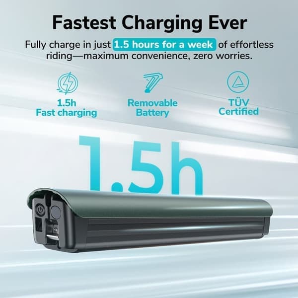 ENGWE N1 PRO Elcykel I Kulstof – 250W Centermotor, 80Nm Moment, 100KM Rækkevidde, 1,5T Opladning, 19KG – Til Pendling & Ture