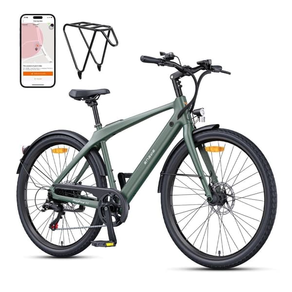 ENGWE N1 AIR , Kolfiberram, 15,6KG Lätt, 250W Motor, 40Nm Vridmoment, 360Wh Batteri, 100KM Räckvidd , För Stadspendling Och Daglig Cykling