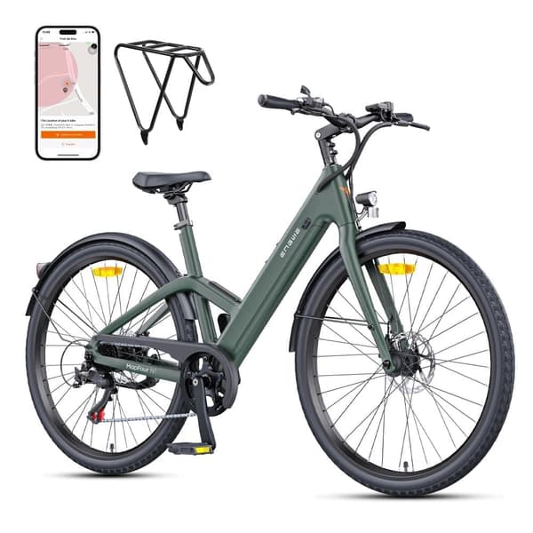 ENGWE N1 AIR, Kulstofstel, 15,6KG Let, 250W Motor, 40Nm Moment, 360Wh Batteri, 100KM Rækkevidde, Til Bykørsel Og Daglig Brug