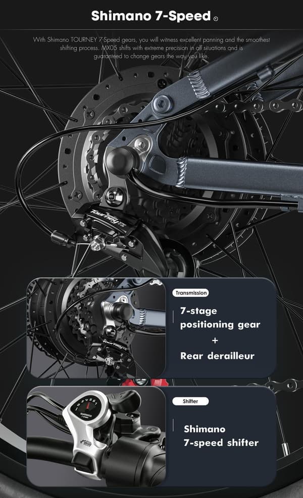 Shengmilo MX05 48V 17.5AH Batteri 1000W Motor 26*3.0 Tum Breda Däck 90km 42km/h Hydraulisk Skivbroms Vuxen Elcykel