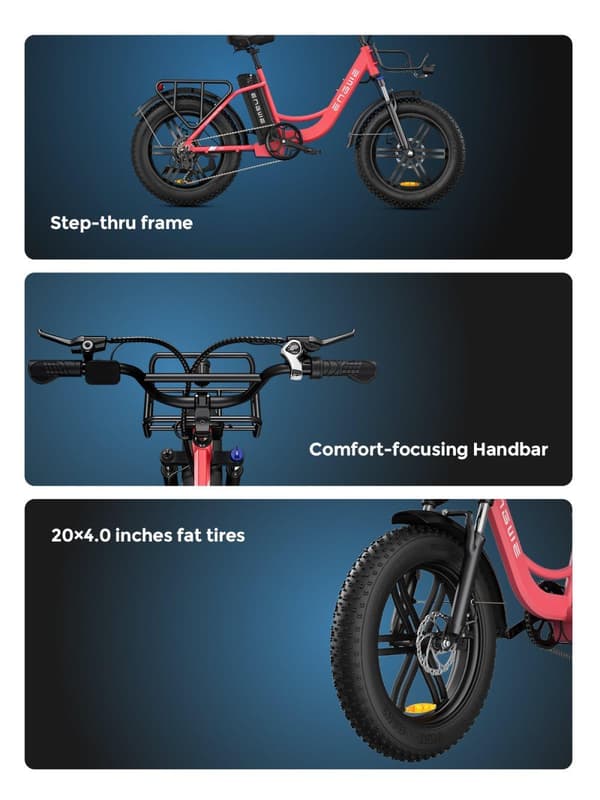 ENGWE L20 – 250W Motor, 50Nm Moment, 48V 13Ah Batteri, 20×4.0” Dæk, 140KM Rækkevidde, 25KM/H Topfart – Ideel Til Daglig Pendling Og Weekendture
