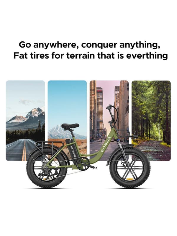 ENGWE L20 – 250W Motor, 50Nm Moment, 48V 13Ah Batteri, 20×4.0” Dæk, 140KM Rækkevidde, 25KM/H Topfart – Ideel Til Daglig Pendling Og Weekendture