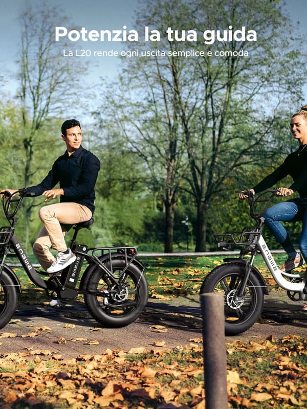 ENGWE L20 – 250W Motor, 50Nm Moment, 48V 13Ah Batteri, 20×4.0” Dæk, 140KM Rækkevidde, 25KM/H Topfart – Ideel Til Daglig Pendling Og Weekendture