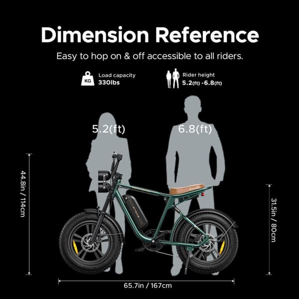 ENGWE M20 – 250W Børsteløs Motor, 55Nm Moment, 48V 13Ah/26Ah Batteri, 20×4.0” Dæk, 75KM Rækkevidde, 25KM/T – Skabt Til Kraft Og Byeventyr