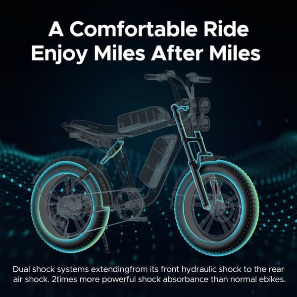 ENGWE M20 – 250W Børsteløs Motor, 55Nm Moment, 48V 13Ah/26Ah Batteri, 20×4.0” Dæk, 75KM Rækkevidde, 25KM/T – Skabt Til Kraft Og Byeventyr