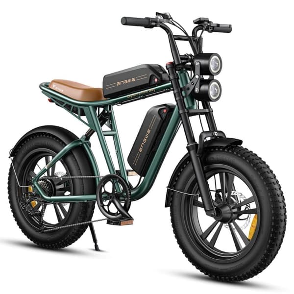 ENGWE M20 – 250W Børsteløs Motor, 55Nm Moment, 48V 13Ah/26Ah Batteri, 20×4.0” Dæk, 75KM Rækkevidde, 25KM/T – Skabt Til Kraft Og Byeventyr Grøn 26ah