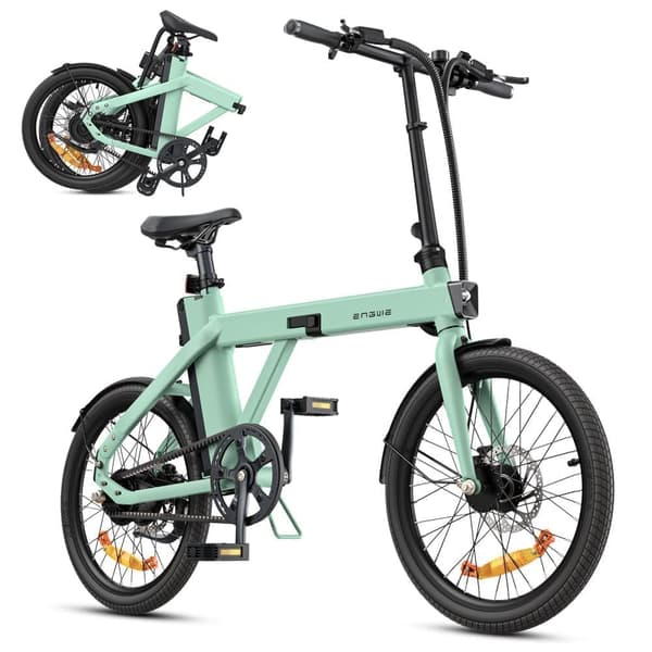 ENGWE P20 Elcykel, 250W Motor, 42Nm Moment, 36V 9,6Ah Batteri, 20×1,95” Dæk, 100KM Rækkevidde, 25KM/H Hastighed, Perfekt Til Glatte Bypendlinger
