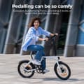 Miniatyrbillede 4 af 7: ENGWE P20 Elcykel, 250W Motor, 42Nm Moment, 36V 9,6Ah Batteri, 20×1,95” Dæk, 100KM Rækkevidde, 25KM/H Hastighed, Perfekt Til Glatte Bypendlinger