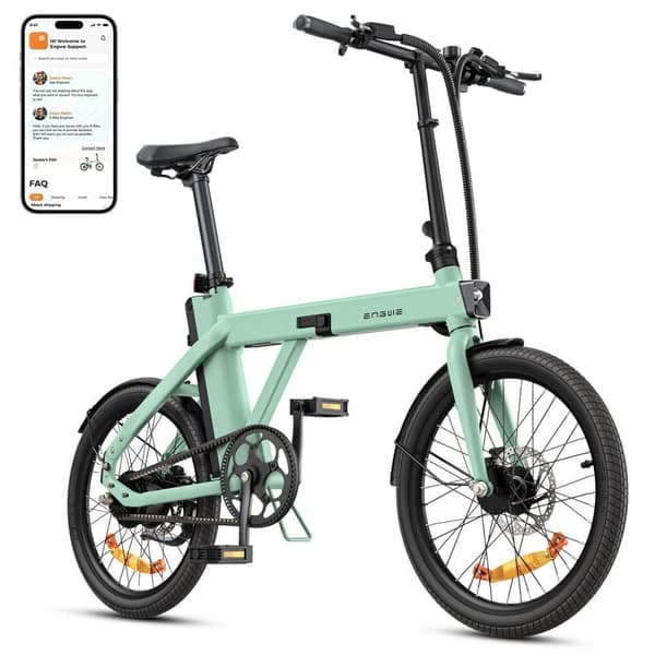 ENGWE P20 Elcykel, 250W Motor, 42Nm Moment, 36V 9,6Ah Batteri, 20×1,95” Dæk, 100KM Rækkevidde, 25KM/H Hastighed, Perfekt Til Glatte Bypendlinger