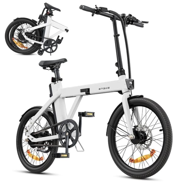 ENGWE P20 Elcykel, 250W Motor, 42Nm Moment, 36V 9,6Ah Batteri, 20×1,95” Dæk, 100KM Rækkevidde, 25KM/H Hastighed, Perfekt Til Glatte Bypendlinger