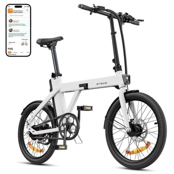 ENGWE P20 Elcykel, 250W Motor, 42Nm Moment, 36V 9,6Ah Batteri, 20×1,95” Dæk, 100KM Rækkevidde, 25KM/H Hastighed, Perfekt Til Glatte Bypendlinger
