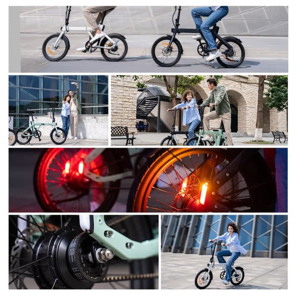 ENGWE P20 Elcykel, 250W Motor, 42Nm Moment, 36V 9,6Ah Batteri, 20×1,95” Dæk, 100KM Rækkevidde, 25KM/H Hastighed, Perfekt Til Glatte Bypendlinger