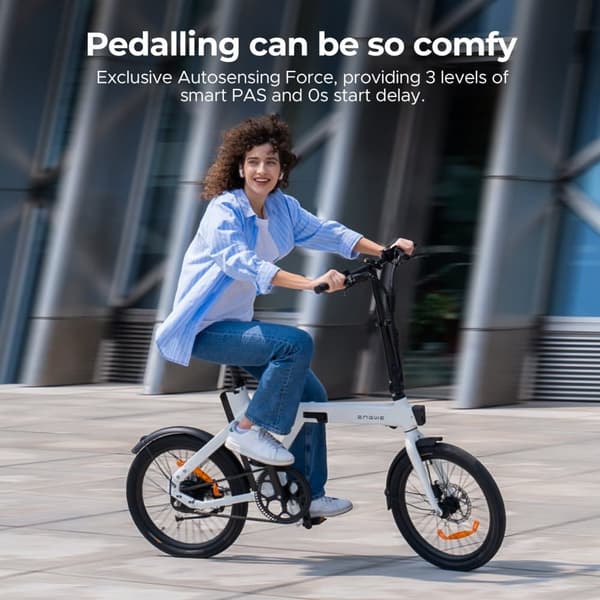 ENGWE P20 Elcykel, 250W Motor, 42Nm Moment, 36V 9,6Ah Batteri, 20×1,95” Dæk, 100KM Rækkevidde, 25KM/H Hastighed, Perfekt Til Glatte Bypendlinger