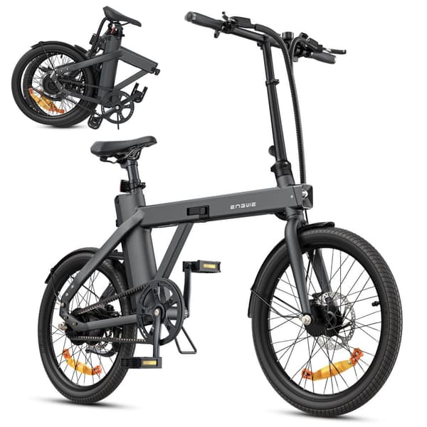ENGWE P20 Elcykel, 250W Motor, 42Nm Moment, 36V 9,6Ah Batteri, 20×1,95” Dæk, 100KM Rækkevidde, 25KM/H Hastighed, Perfekt Til Glatte Bypendlinger