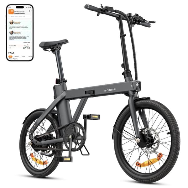 ENGWE P20 Elcykel, 250W Motor, 42Nm Moment, 36V 9,6Ah Batteri, 20×1,95” Dæk, 100KM Rækkevidde, 25KM/H Hastighed, Perfekt Til Glatte Bypendlinger