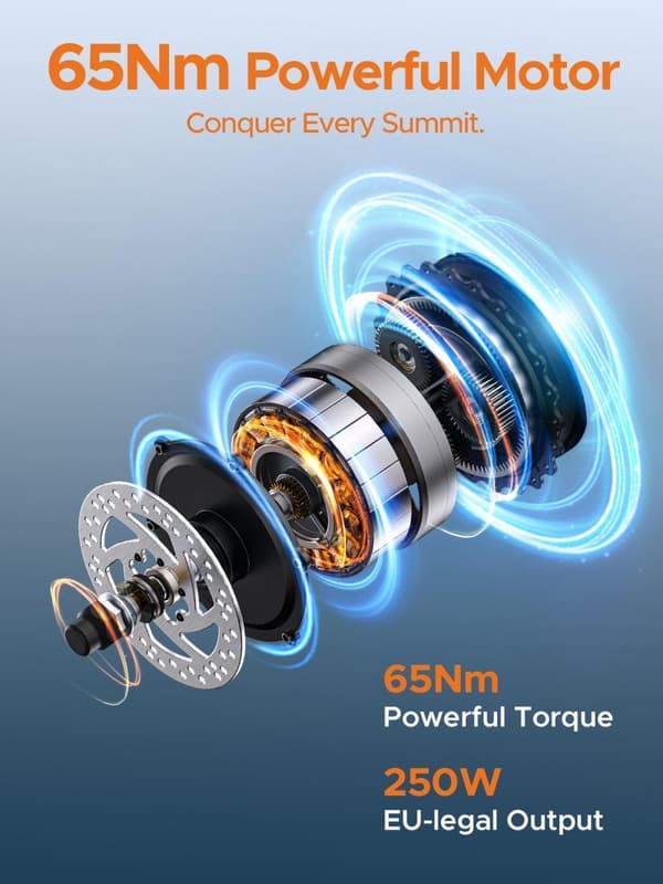 ENGWE M1 Sähköpyörä – 250W Moottori, 65Nm Vääntö, 7-Vaihteinen, 20×4.0” Renkaat, 90KM/170KM Toimintasäde (48V 15.6Ah / 48V 26Ah), Tehoa ja Maastoajoon