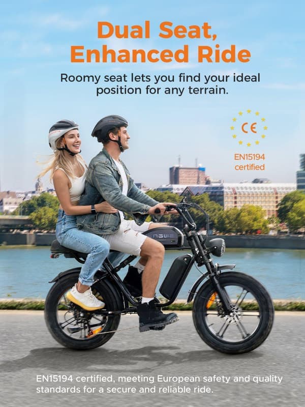 ENGWE M1 Sähköpyörä – 250W Moottori, 65Nm Vääntö, 7-Vaihteinen, 20×4.0” Renkaat, 90KM/170KM Toimintasäde (48V 15.6Ah / 48V 26Ah), Tehoa ja Maastoajoon