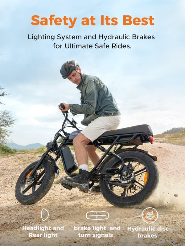 ENGWE M1 Sähköpyörä – 250W Moottori, 65Nm Vääntö, 7-Vaihteinen, 20×4.0” Renkaat, 90KM/170KM Toimintasäde (48V 15.6Ah / 48V 26Ah), Tehoa ja Maastoajoon