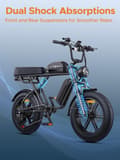 Pikkukuva 8 / 9: ENGWE M1 Sähköpyörä – 250W Moottori, 65Nm Vääntö, 7-Vaihteinen, 20×4.0” Renkaat, 90KM/170KM Toimintasäde (48V 15.6Ah / 48V 26Ah), Tehoa ja Maastoajoon
