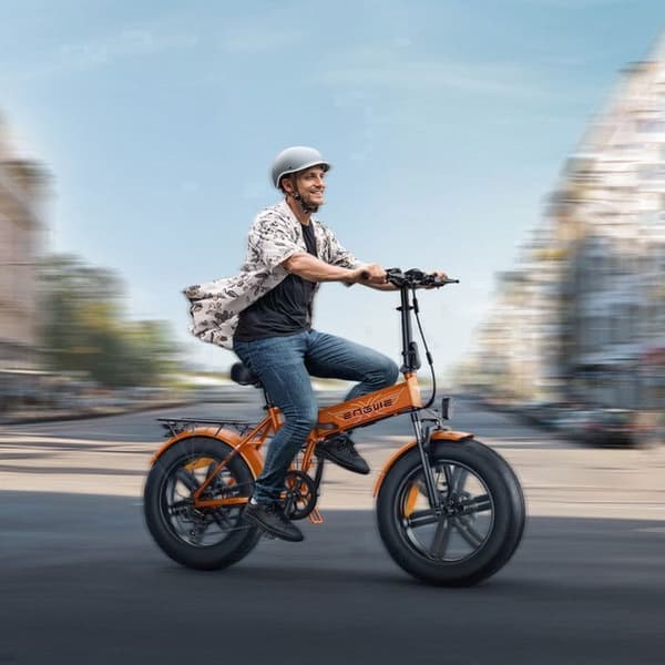 ENGWE EP-2 BOOST - Hopfällbar Elcykel 20" - Batteri 48V 13Ah - Räckvidd 100km - Med Främre Dämpare - VTC Fat bike, Grå