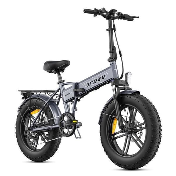 ENGWE EP-2 BOOST - Hopfällbar Elcykel 20" - Batteri 48V 13Ah - Räckvidd 100km - Med Främre Dämpare - VTC Fat bike, Grå