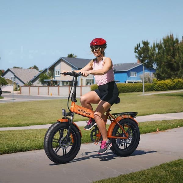 ENGWE EP-2 BOOST - Fällbar elcykel 20" - Batteri 48V 13Ah - Räckvidd 100km - Med framfjädring - Fat bike, Orange