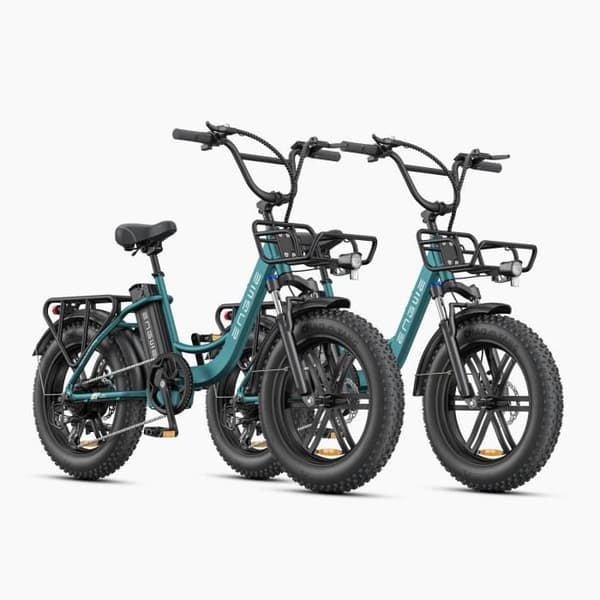 Elcykel ENGWE L20 Boost - Motor 250W Batteri 48V13Ah Däck 20 Tum Mekaniska Skivbromsar - Grön