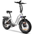 Miniatyrbild 2 av 5: TTGO F6 Elcykel - Motor 250W Batteri 36V25AH 20 Tums Däck Hydrauliska Bromsar – Vit