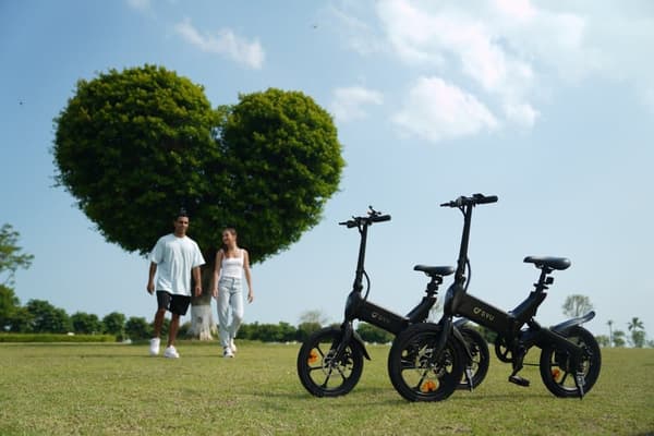 DYU A16 Elcykel 250W Motor 16 Tums Däck 36V 10Ah Batteri 55KM Körsträcka Hopfällbart Bromssystem Skivbroms Elcykel Lämplig för Vuxna och Tonåringar