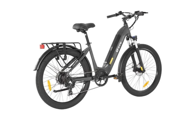 DYU C1 elektrisk bycykel 26x2,5" 350W 10,4AH aluminiumsramme 65 km rækkevidde aftageligt batteri