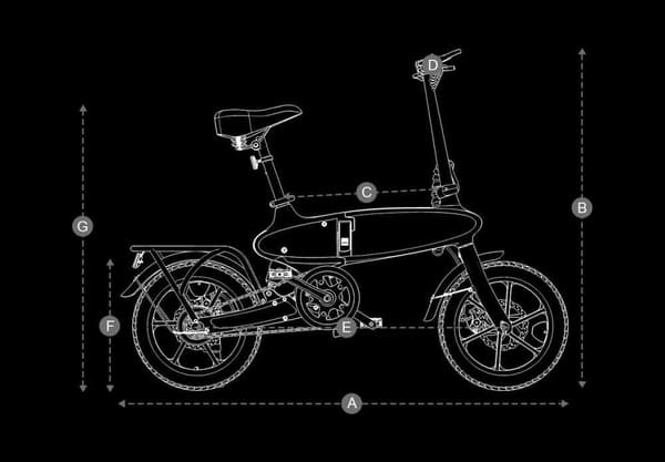 DYU C2 taitettava sähköpyörä 350W, 16 tuuman maastorengas, 48V 7,5Ah akku, huippunopeus 25km/h, toimintasäde 40km, magnesiumseosrunko