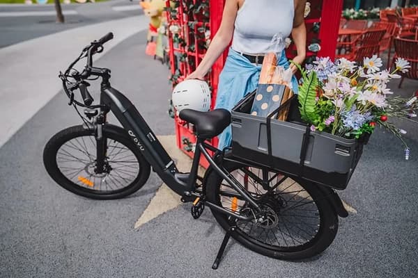 DYU C1 Elcykel 48V10AH Litiumbatteri 350W Motor 26 Tums Däck 55 Räckvidd Stads Elcykel