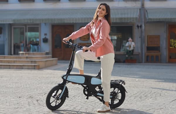 DYU C2 Elcykel 48V 7.5Ah Batteri 350W Motor 16 Tums Däck 45KM Körsträcka Skivbroms Elcykel Lämplig för Vuxna och Tonåringar
