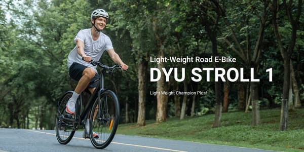 DYU Stroll 1 elektrisk cykel aluminium elektrisk cykel med aftageligt 9Ah batteri